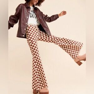 NEW FREE PEOPLE Just Float On Flared Geometric Pants